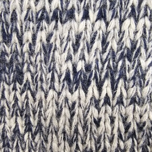 Frame Belted Melange Wool Blend Belted Cardigan in Navy and Light Gray Size S - Picture 11 of 14